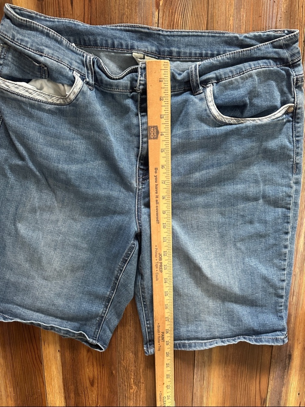 Christopher & Banks Light Blue Denim Jean Shorts 16 Short - Picture 4 of 7
